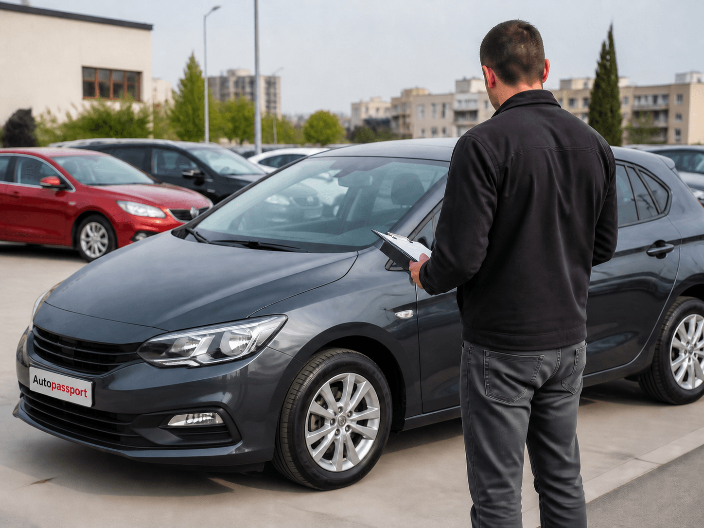 Kupac proverava polovni automobil pre kupovine